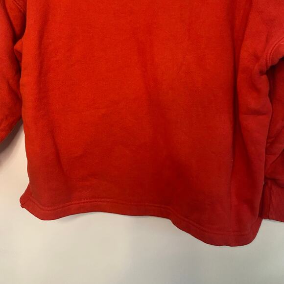 Good American Womens Red Boxy Oversized Hooded Sweatshirt Size Medium Large - Picture 14 of 16